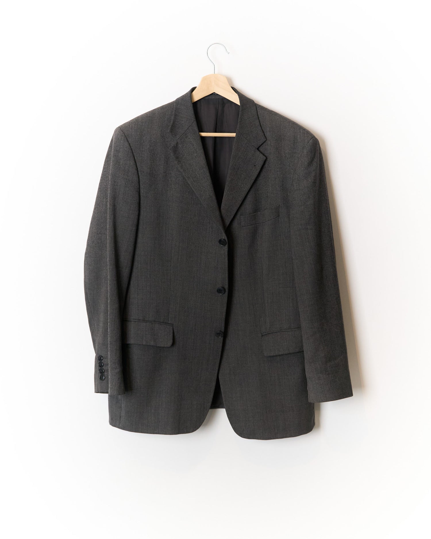 Yves Saint Laurent Grey Virgin Wool Blazer