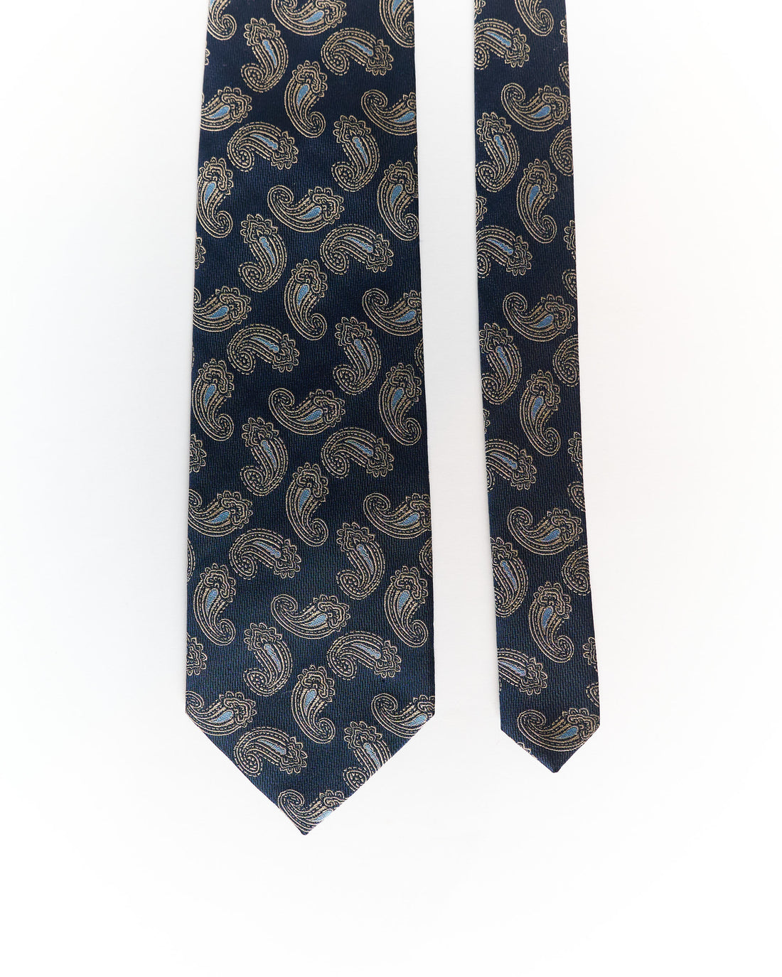 Landscape Navy Paisley Silk Tie