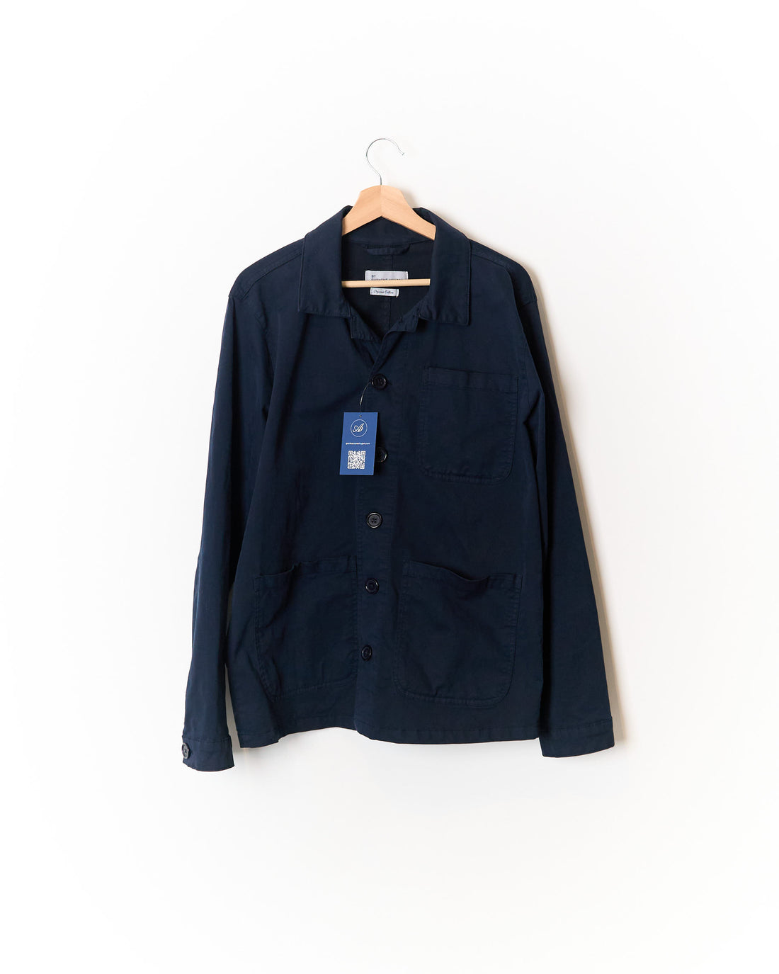 By Garment Makers Navy Organic Cotton Overshirt