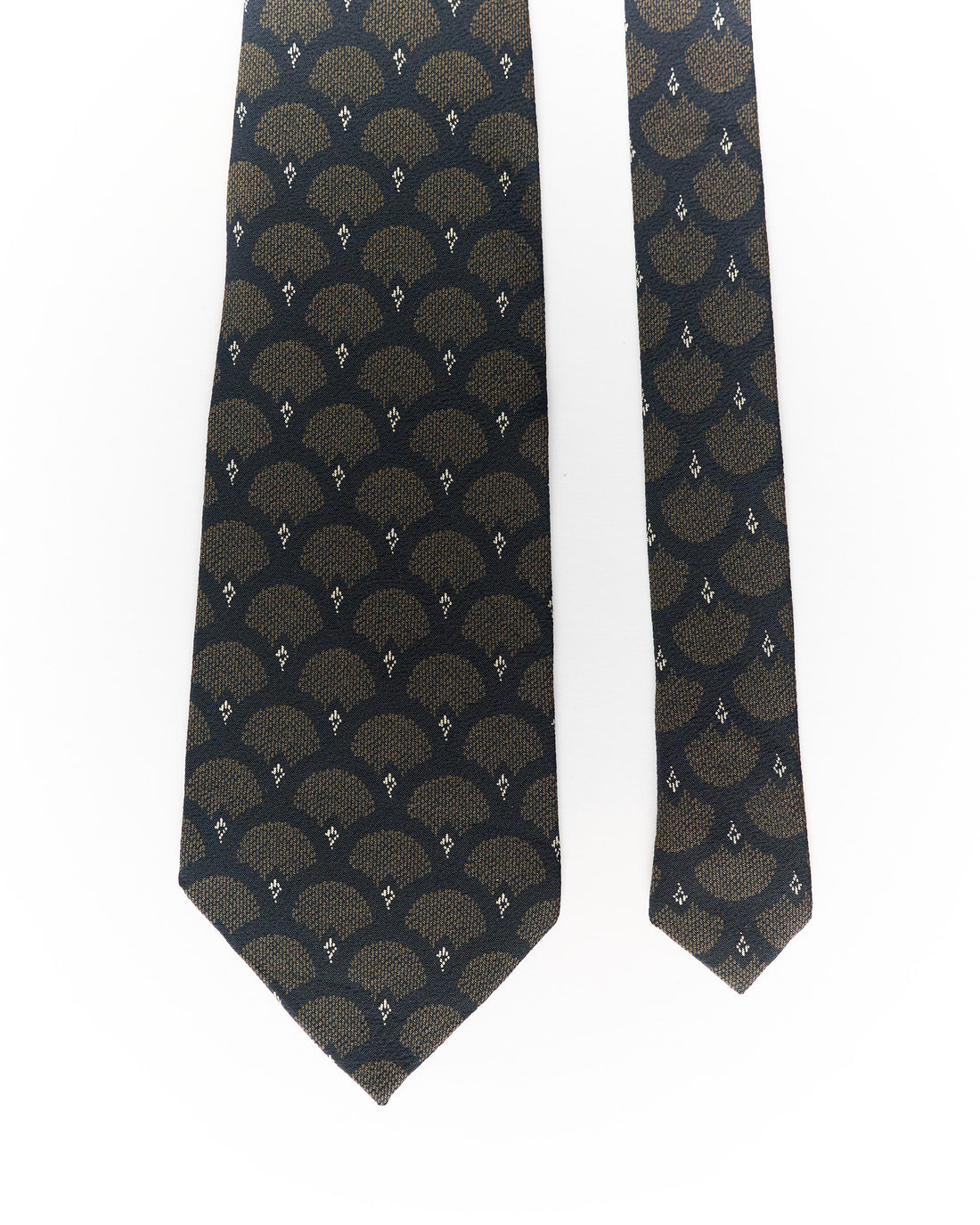Cerrruti 1881 Navy and Brown Dotted Silk Tie