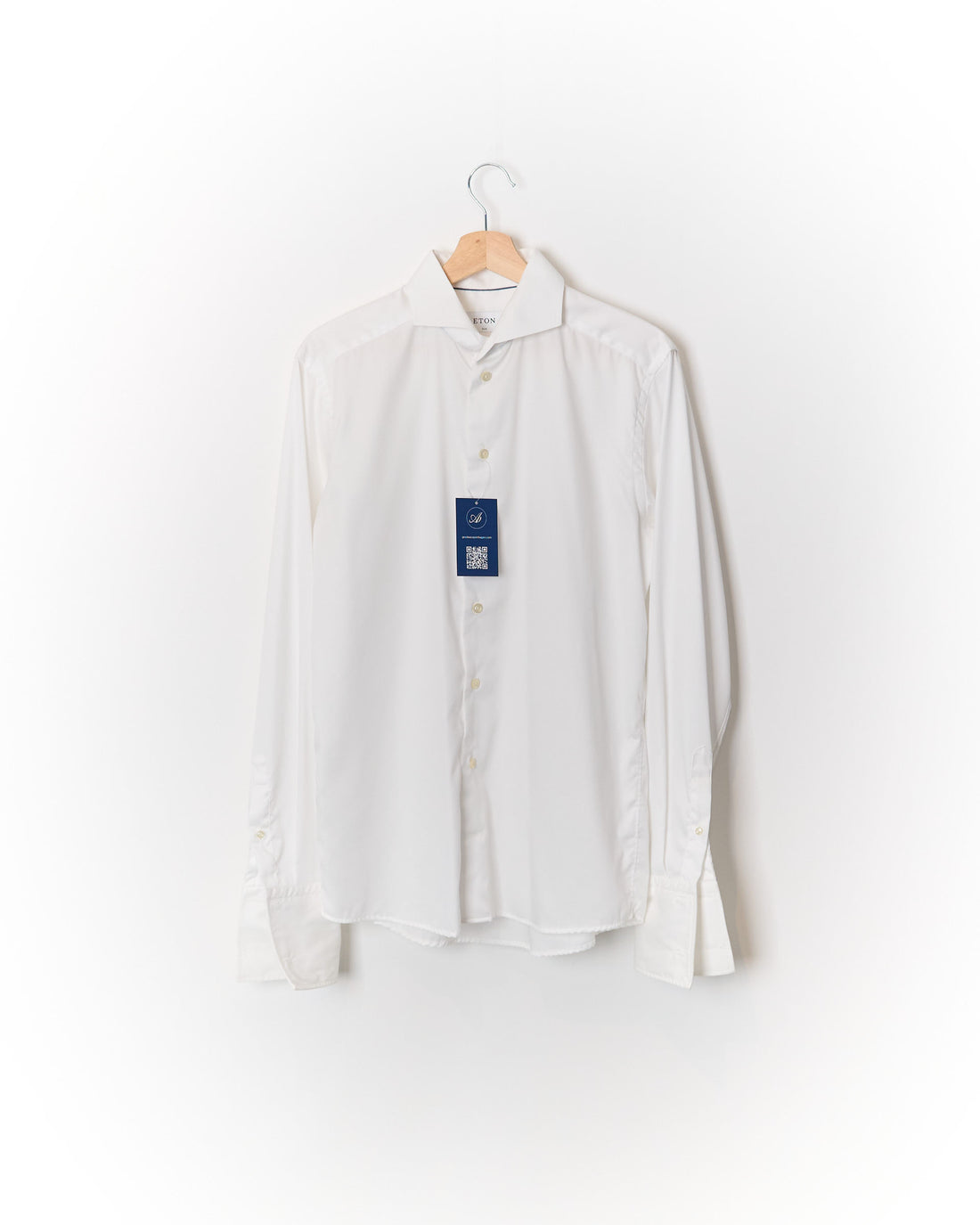 Eton White Slim Cufflinks Cotton Shirt