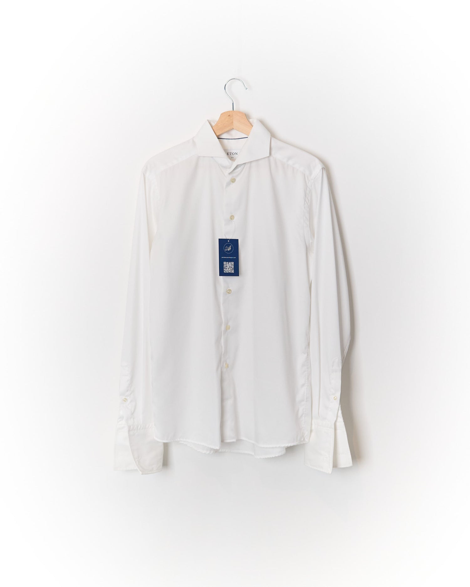 Eton White Slim Cufflinks Cotton Shirt