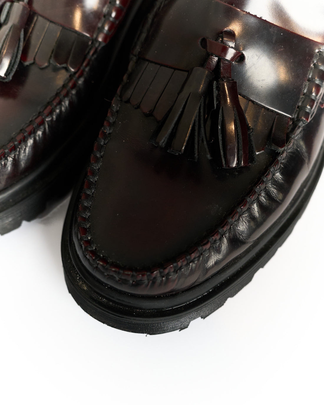 Playboy Cognac Leather Tassel Loafers