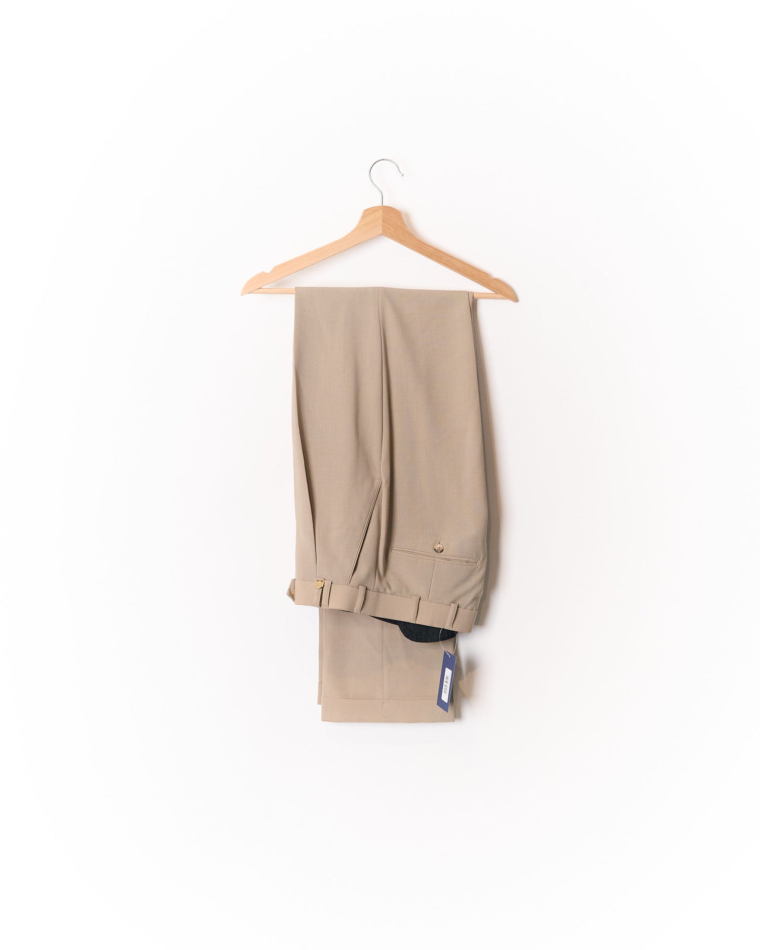 Beige Wool Wrinkle Free Chinos