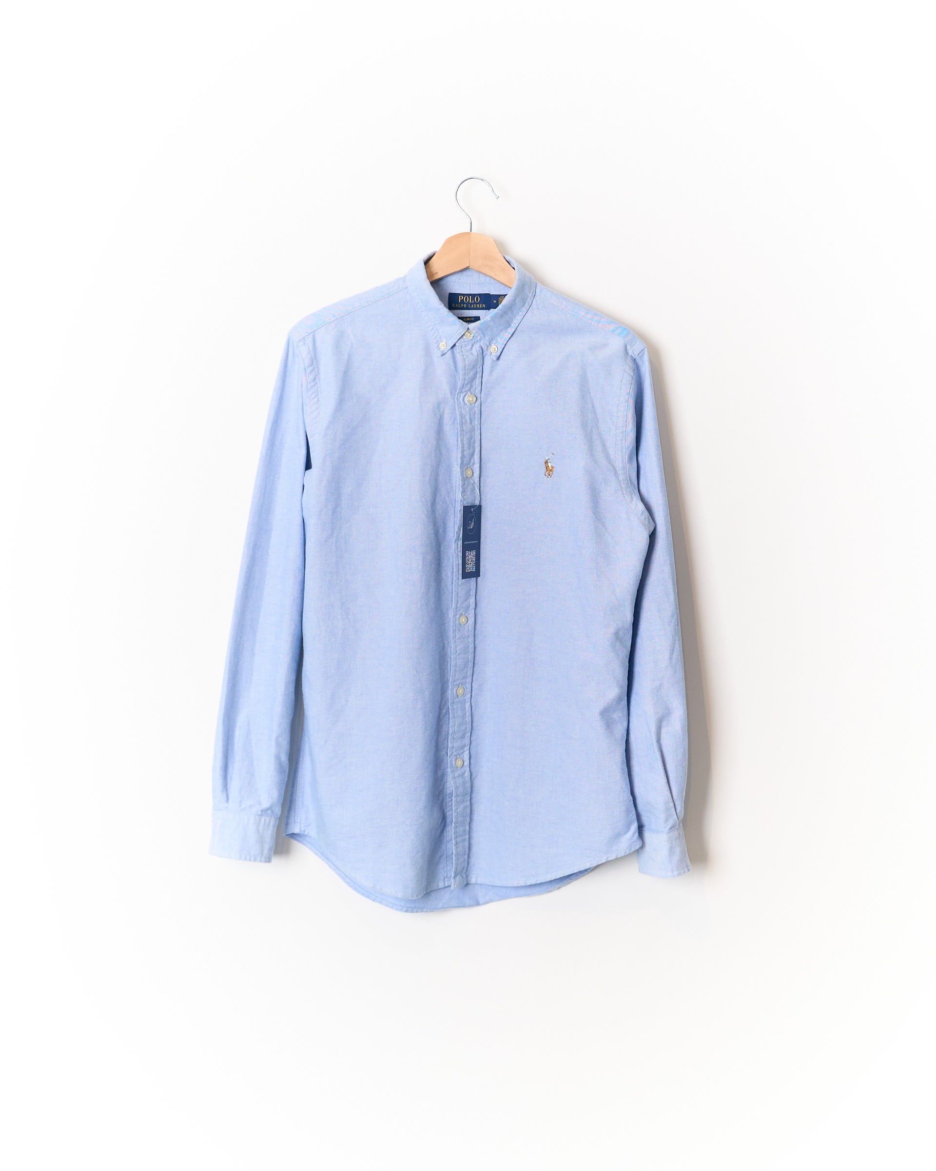 Polo Ralph Lauren Light Blue Slim Fit Button Down Cotton Shirt