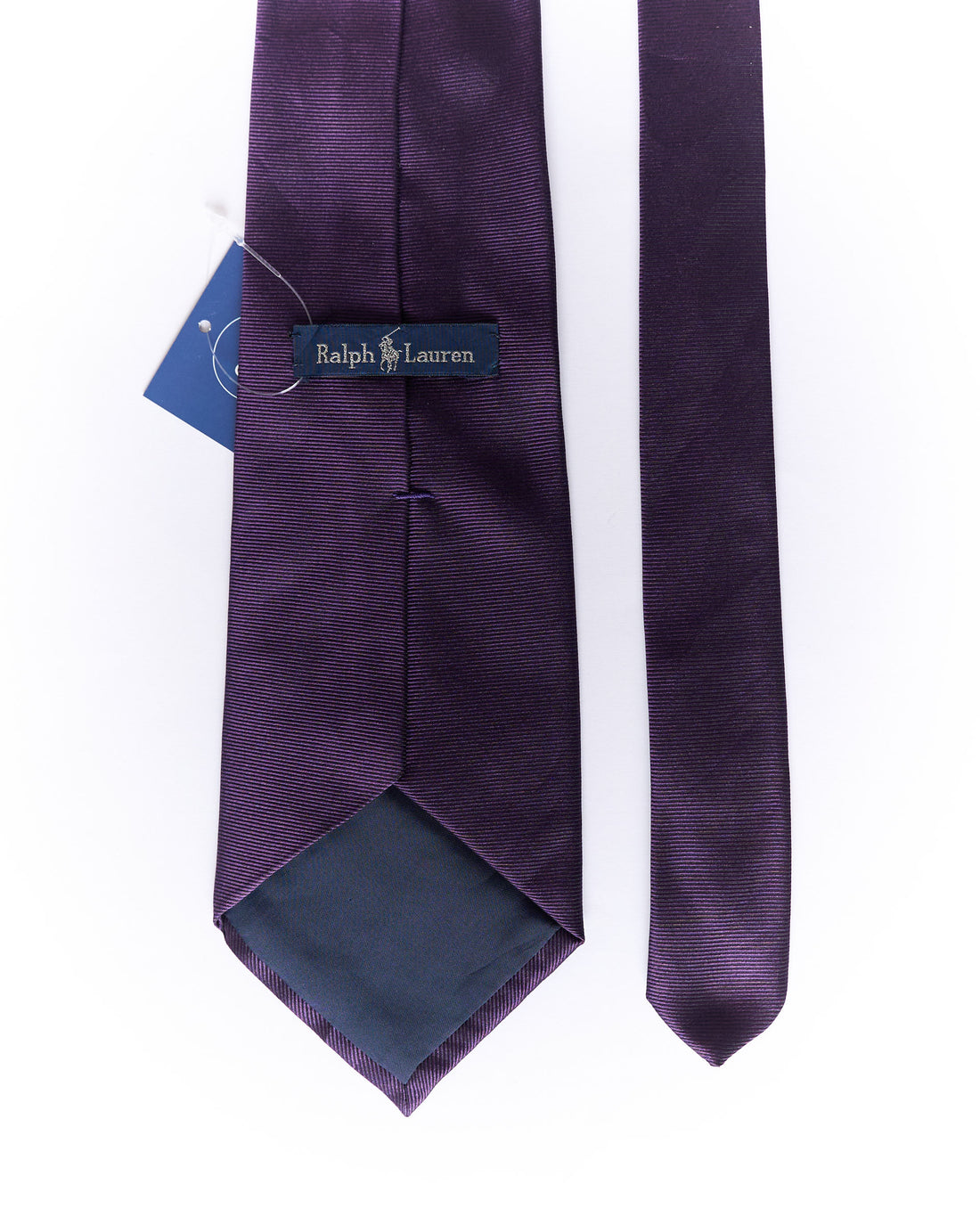 Ralph Lauren Purple Polo Bear Hand Made Silk Tie