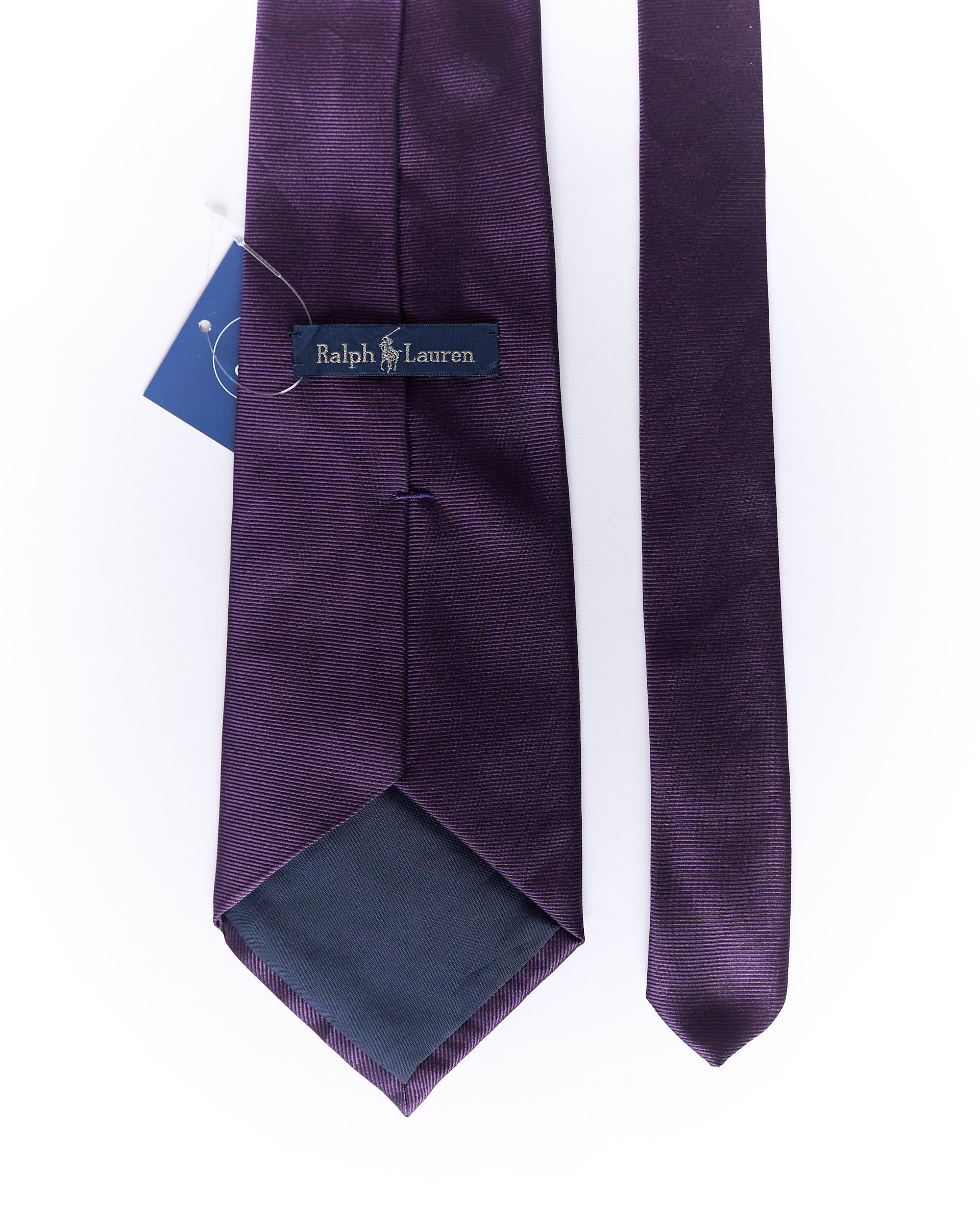 Ralph Lauren Purple Polo Bear Hand Made Silk Tie