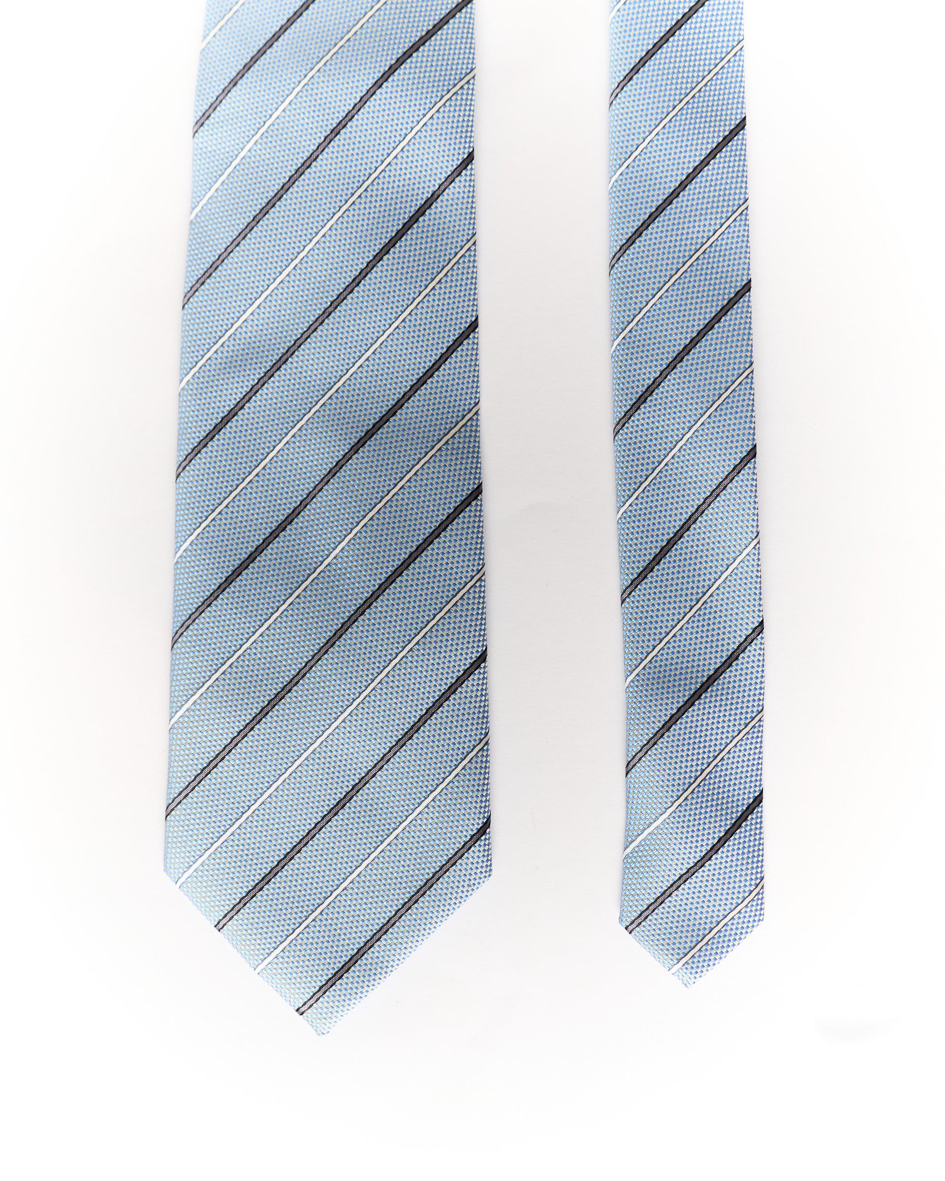 Light Blue Striped Tie