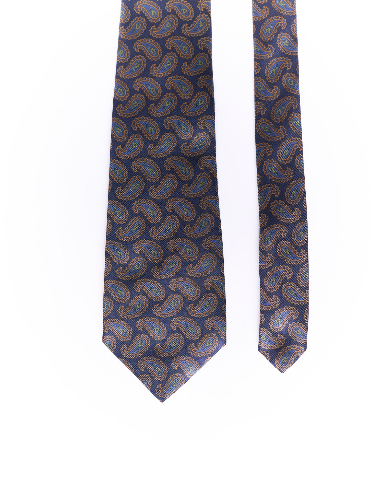 Jaeger Navy Paisley Silk Tie
