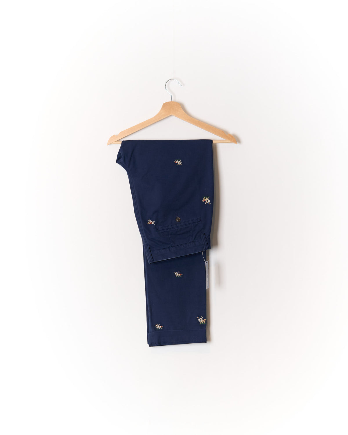 Polo Ralph Lauren Navy Dog Crest The Polo Chino Straight Leg Cotton Chinos