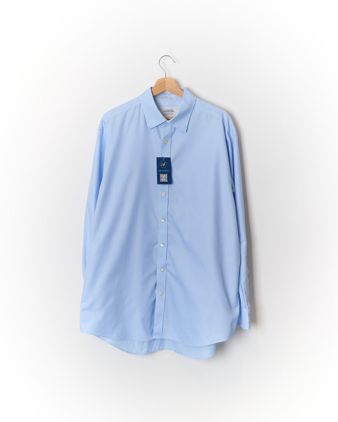 Charles Tyrwhitt Light Blue Non-Iron Classic Fit Cotton Shirt