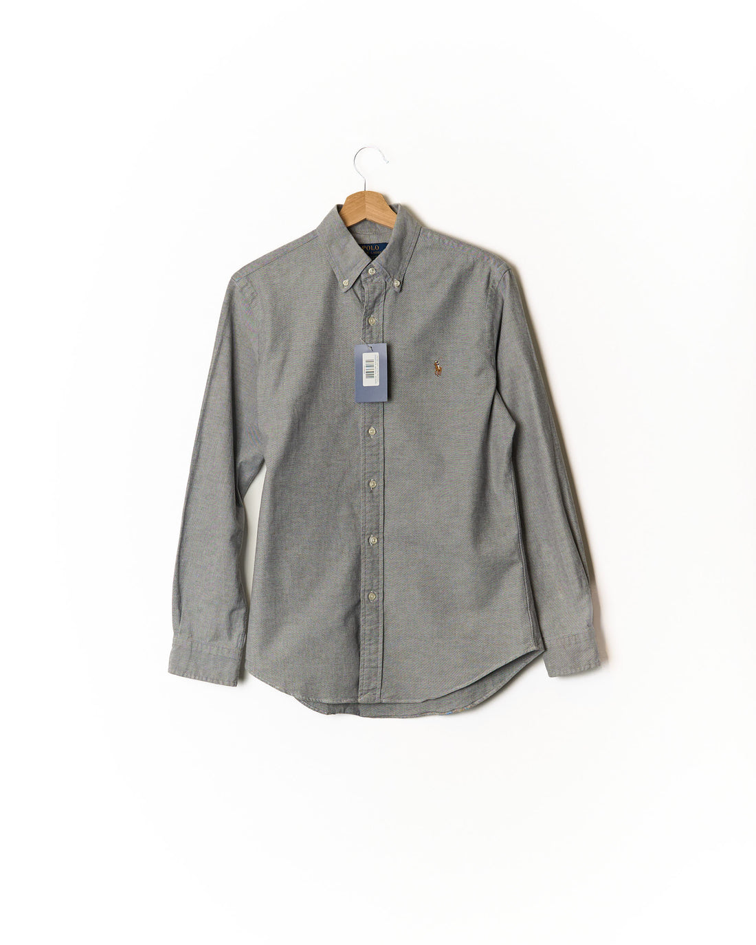 Polo Ralph Lauren Light Blue Slim Fit Strech Oxford Button Down Cotton Shirt