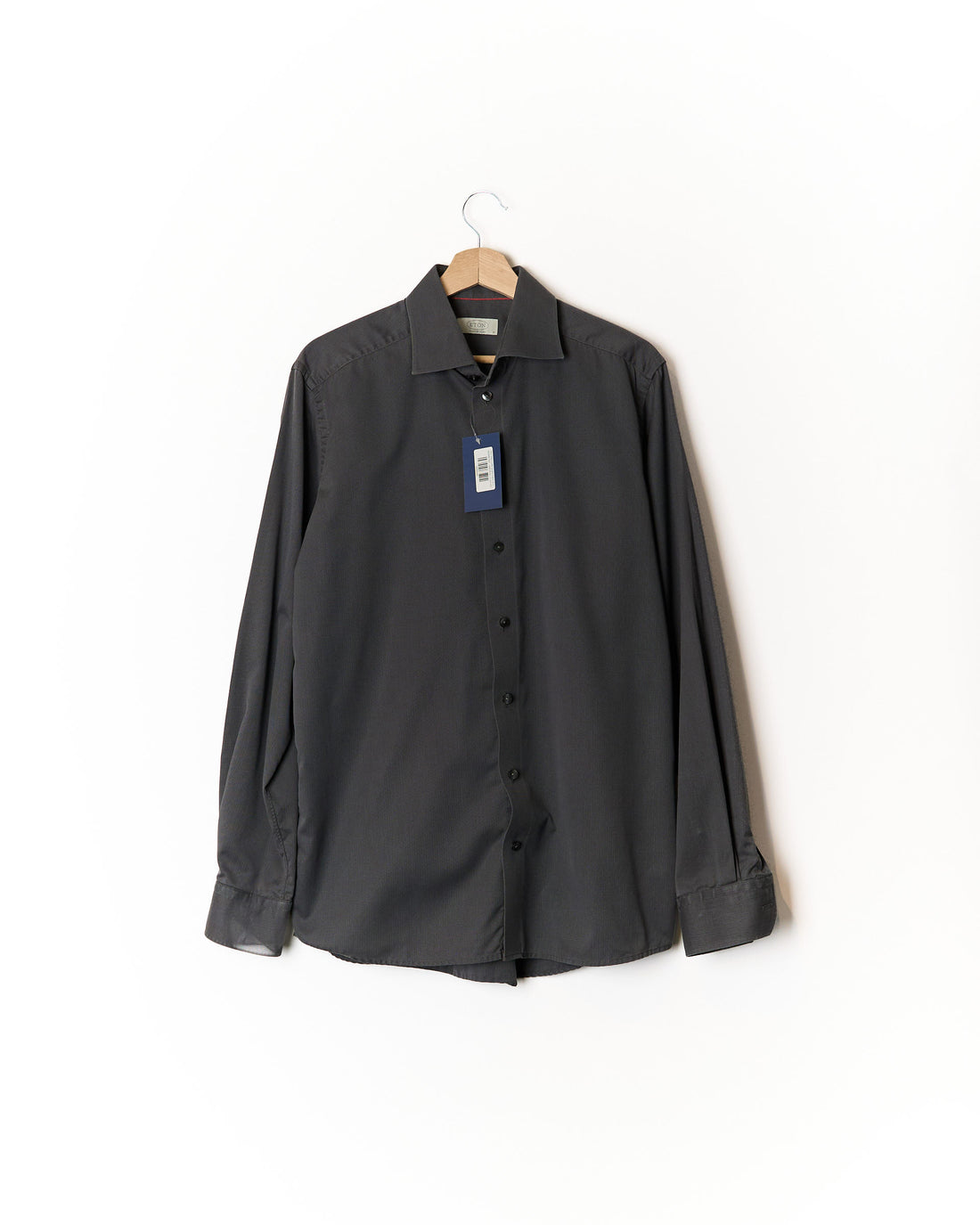 Eton Grey Contemporary Cotton Shirt