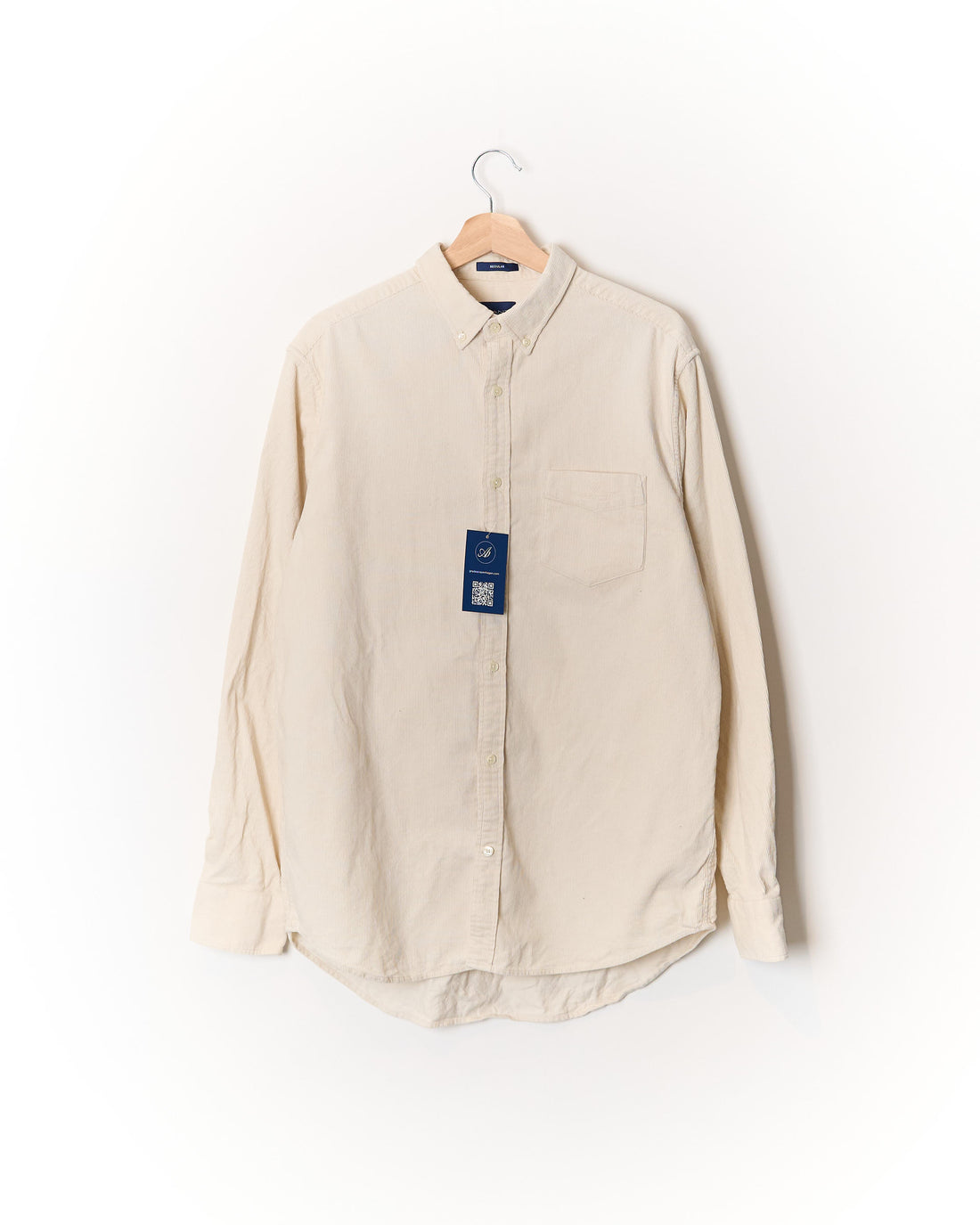 Gant Creme Regular Corduroy Cotton Overshirt
