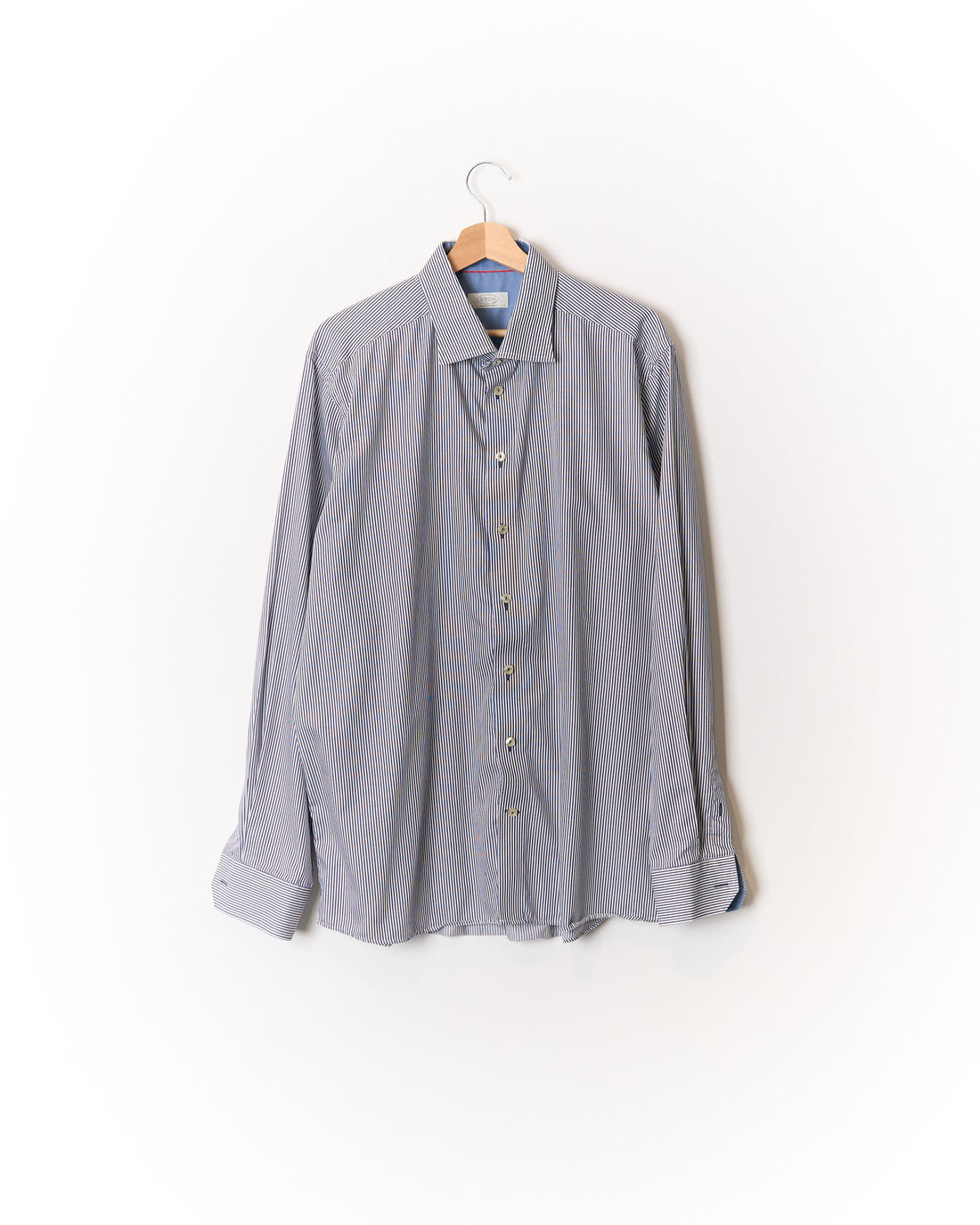 Eton Blue and White Contemporary Cotton Shirt