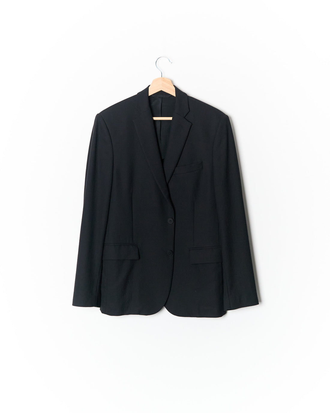 J. Lindeberg Black Unconstructed Hopper Wool Blazer