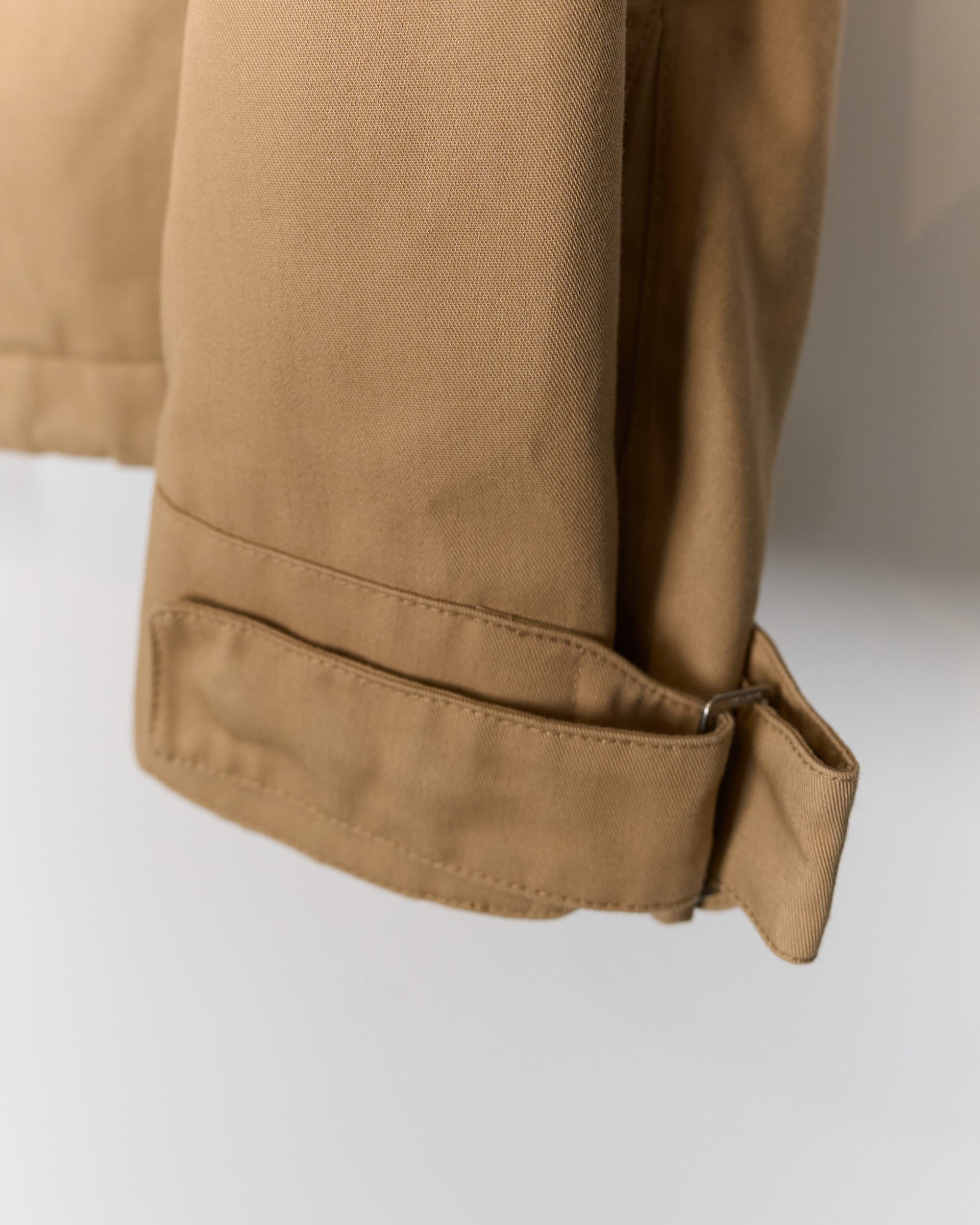 Saint Laurent Paris Camel Sand Safari Field Zip Jacket