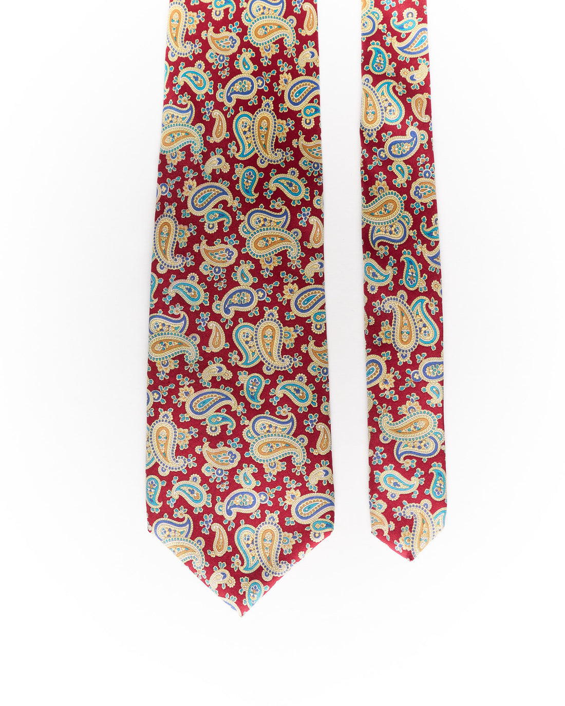 Red Paisley Silk Tie