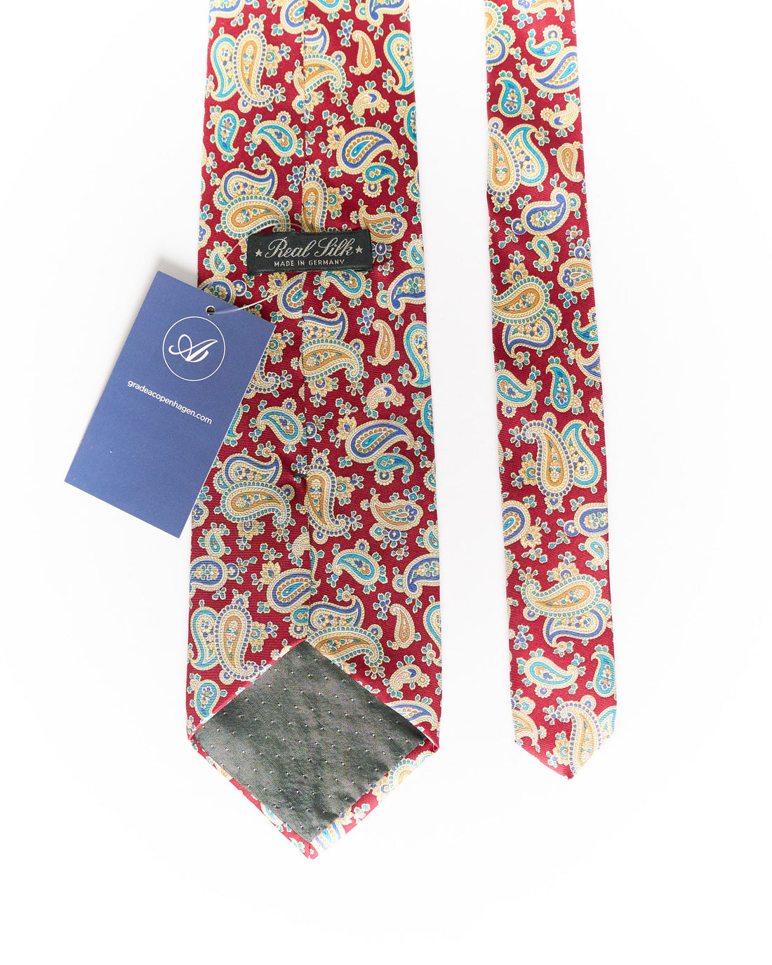 Red Paisley Silk Tie