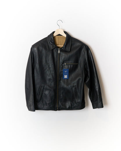 Linea Sportiva by Leonardo Black Leather Jacket