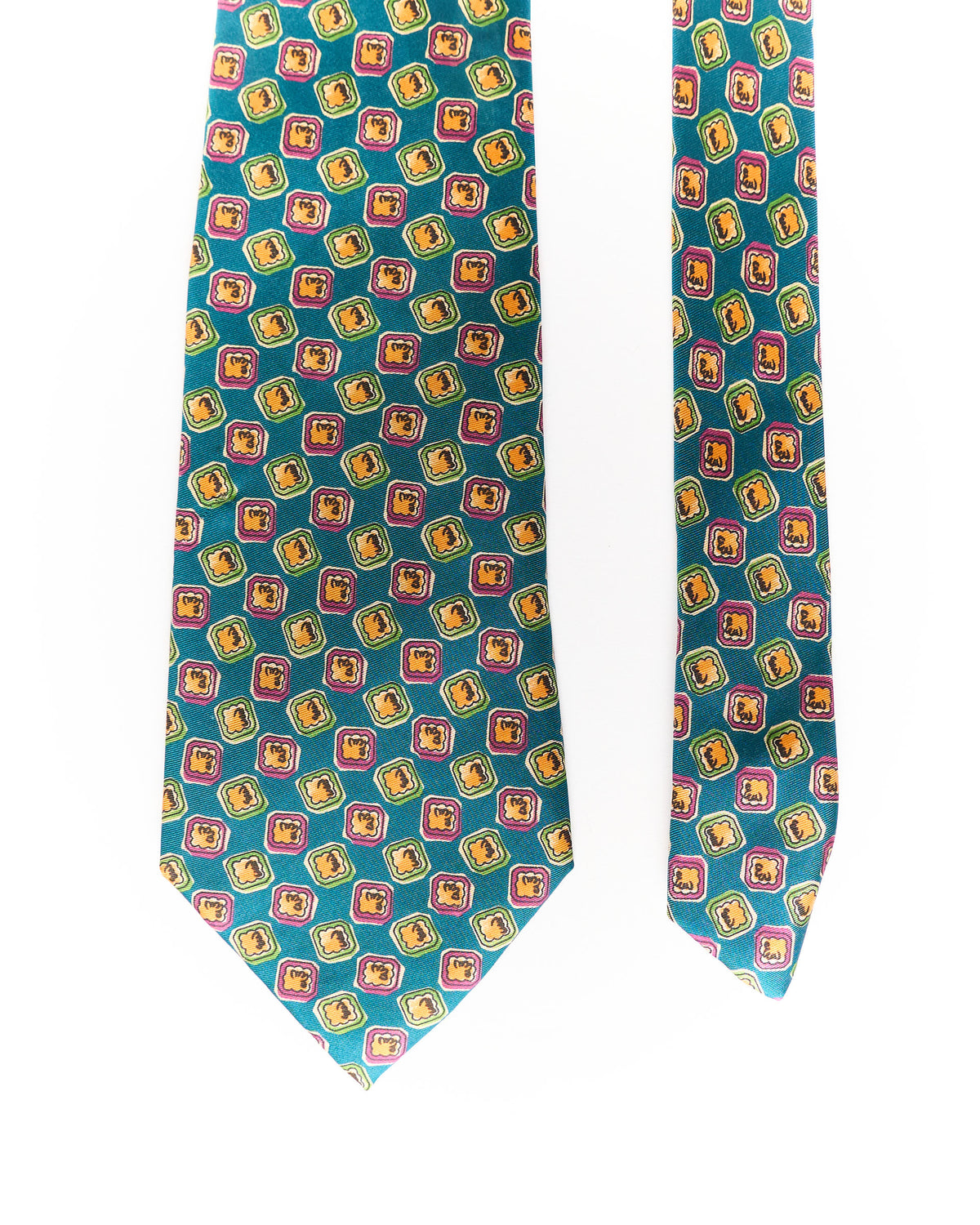 Butti Dark Green Vintage Silk Tie