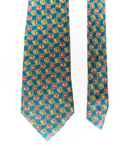 Butti Dark Green Vintage Silk Tie