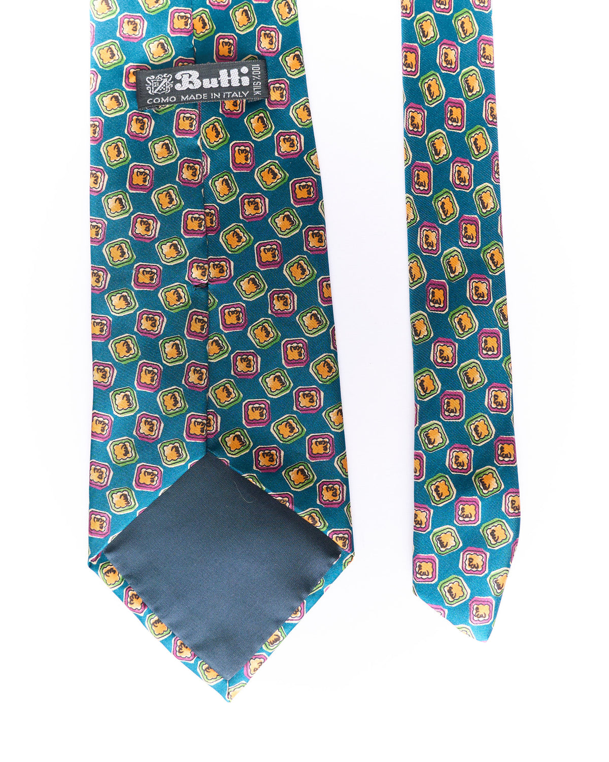 Butti Dark Green Vintage Silk Tie