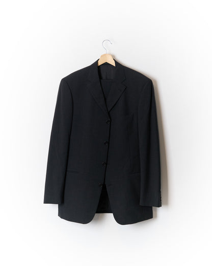 Hugo Boss Dark Grey Straigh Leg Wool Suit with Vest