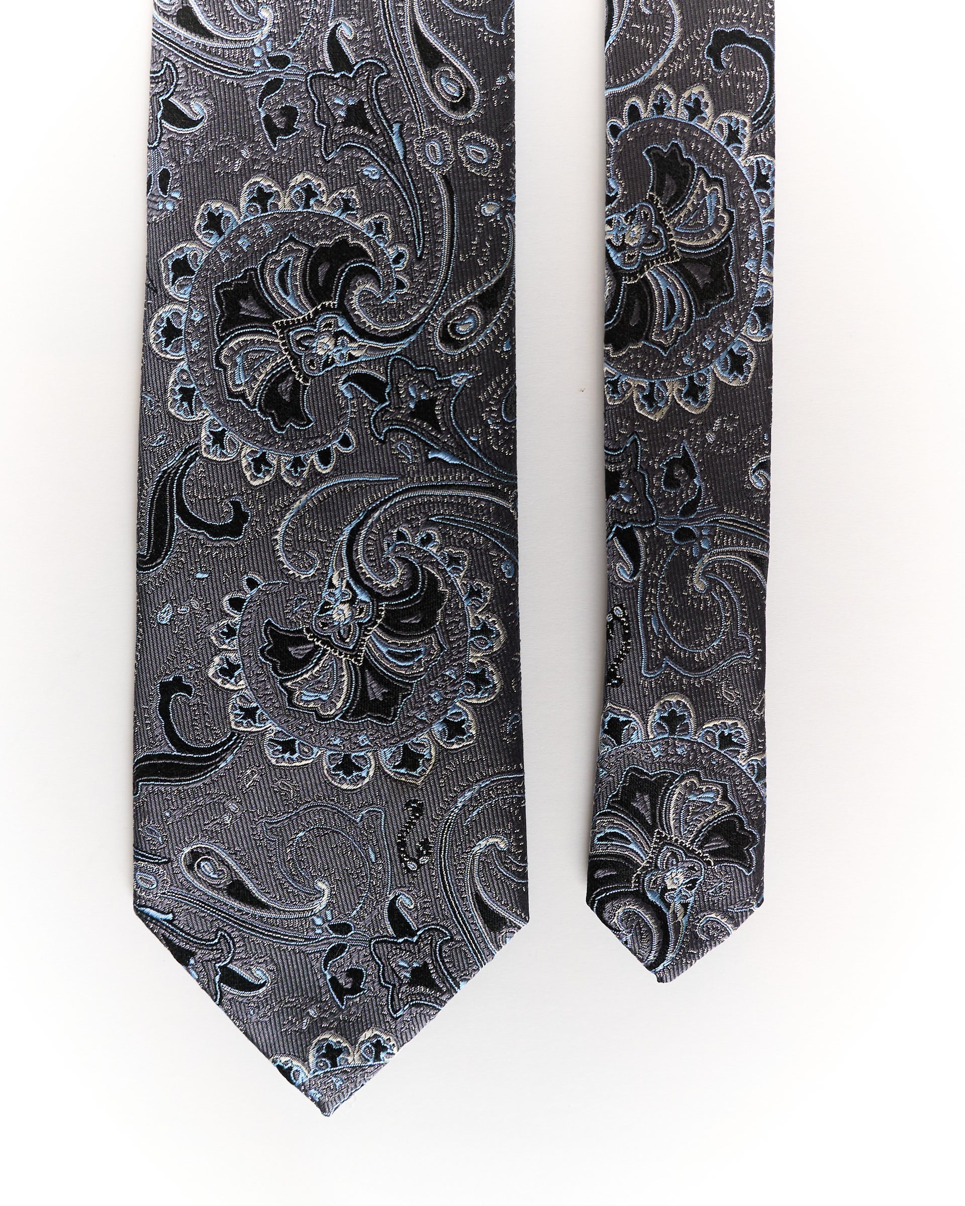 Salmone Purple Paisley Silk Tie