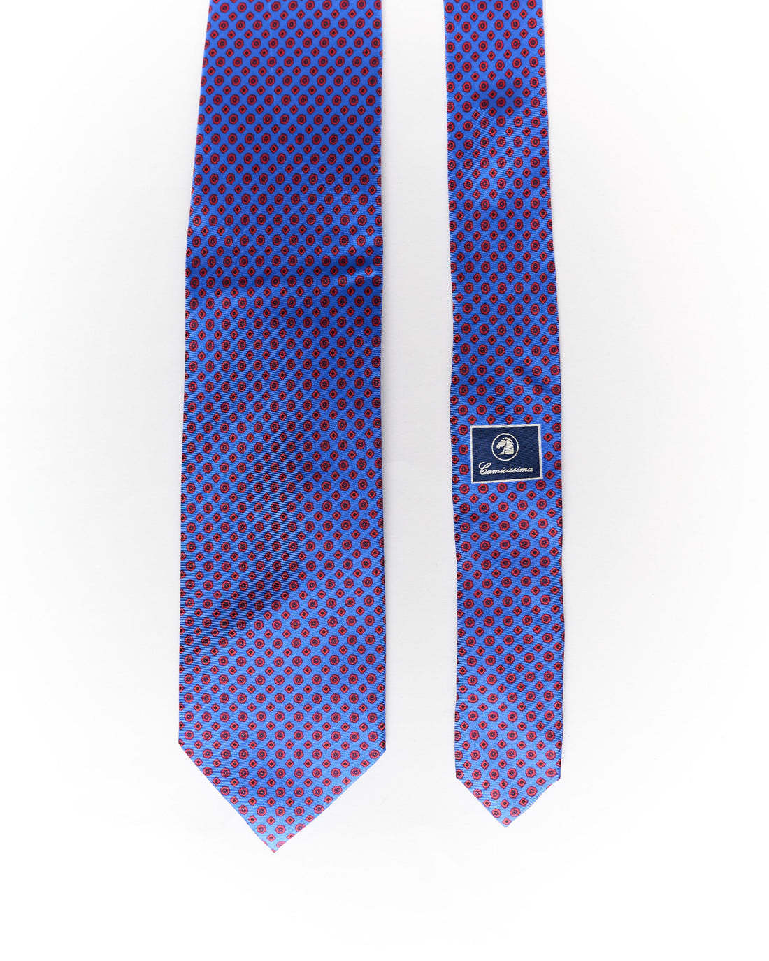 Camicissima Blue and Red Dotted Silk Tie