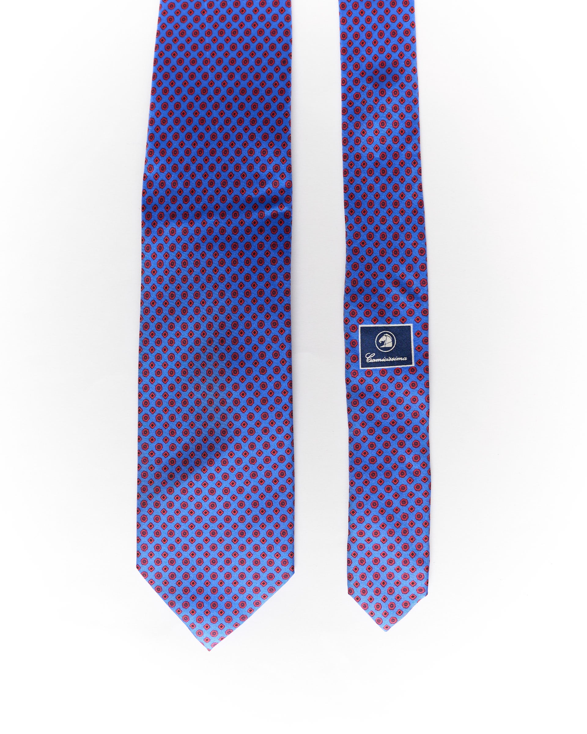Camicissima Blue and Red Dotted Silk Tie