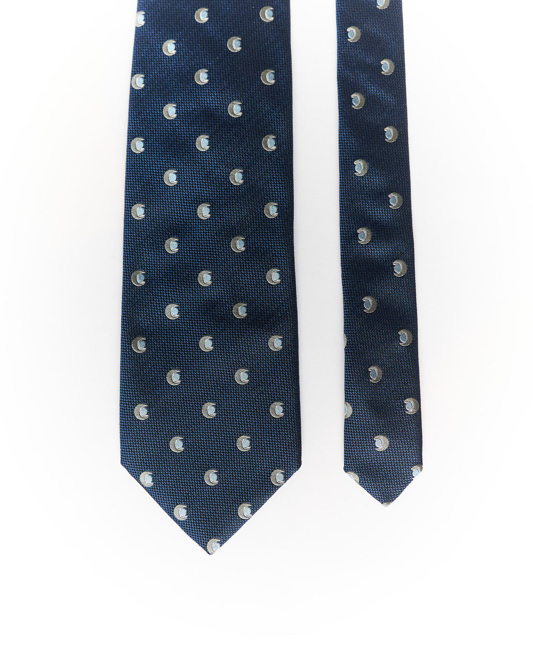 Campargue Navy Dotted Silk Tie