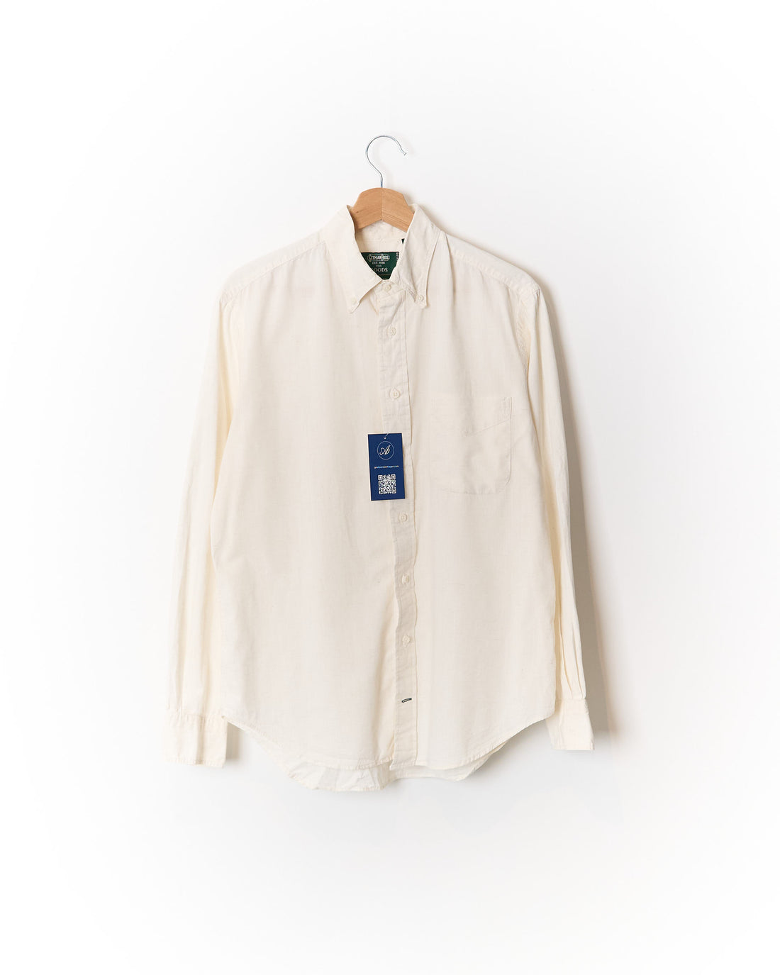 Gitman Bros. White Cotton and Linen Shirt