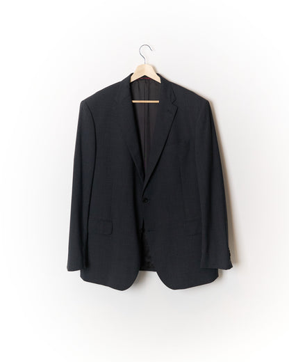 René Lezard Dark Grey Straight Wool Leg Suit