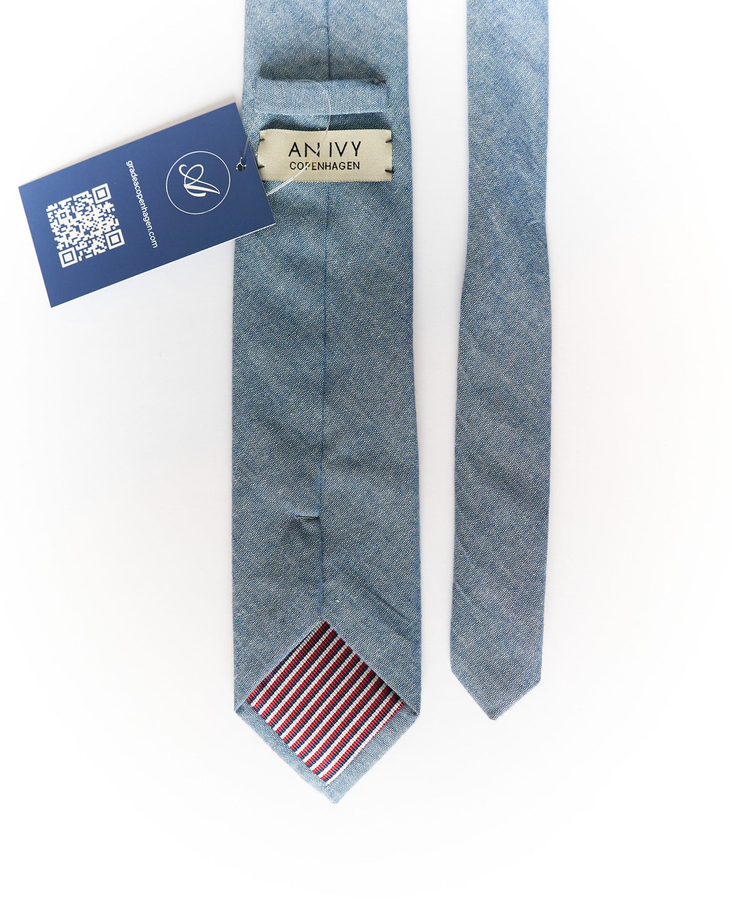 An Ivy Light Blue Cotton Tie