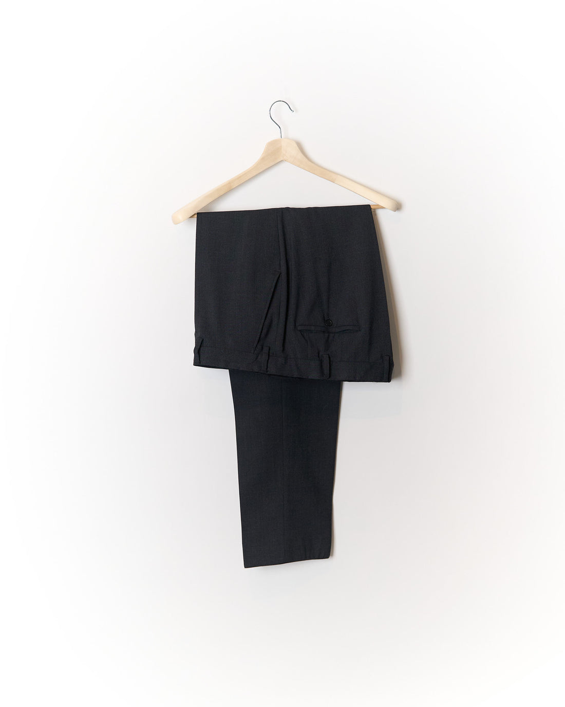 René Lezard Dark Grey Straight Wool Leg Suit