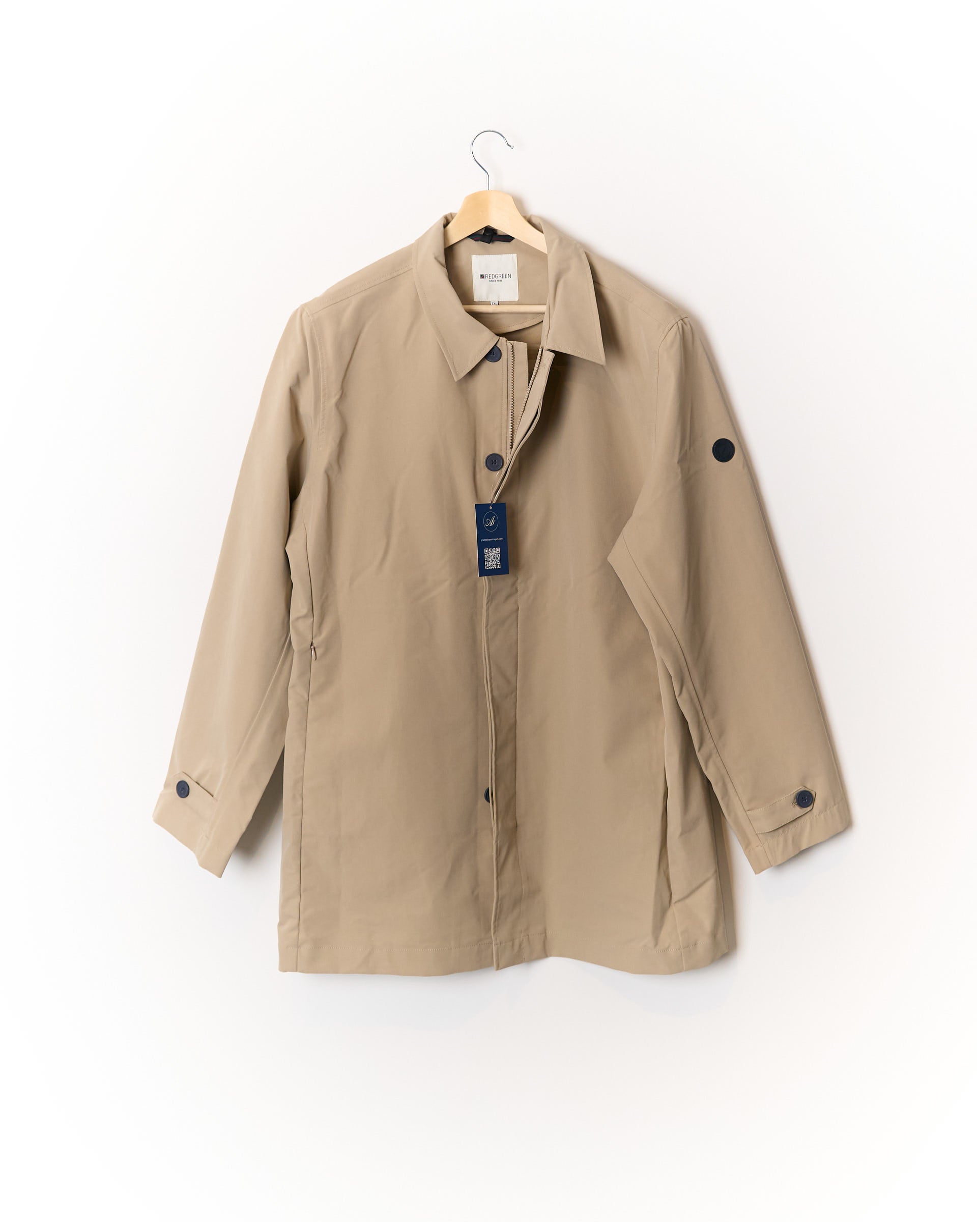 Redgreen Beige Waterproof, Windproof and Breathable Coat