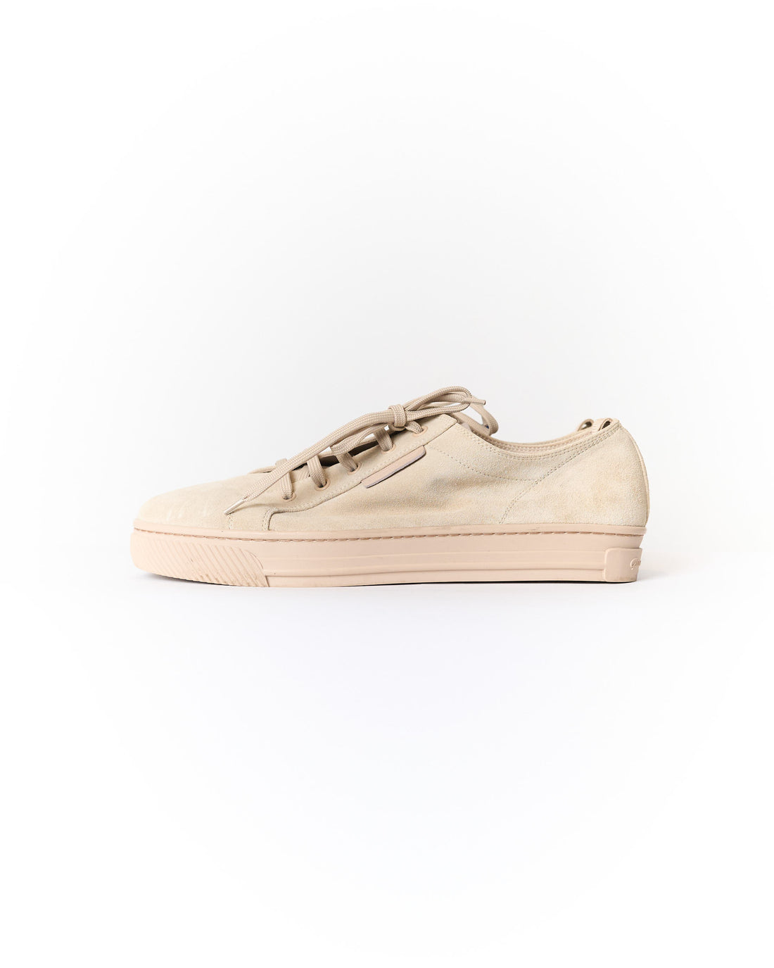 Gianvito Rossi Beige Suede Lace Sneakers