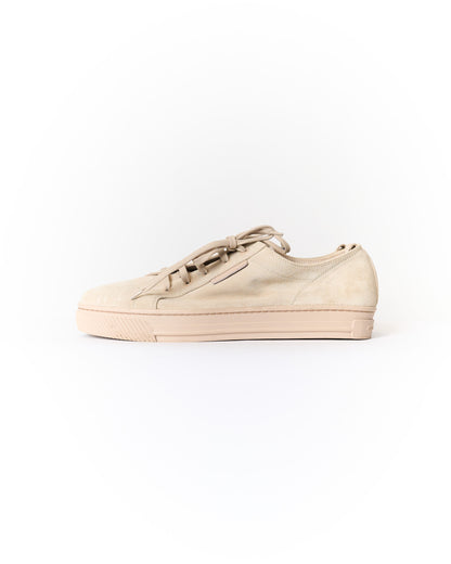 Gianvito Rossi Beige Suede Lace Sneakers