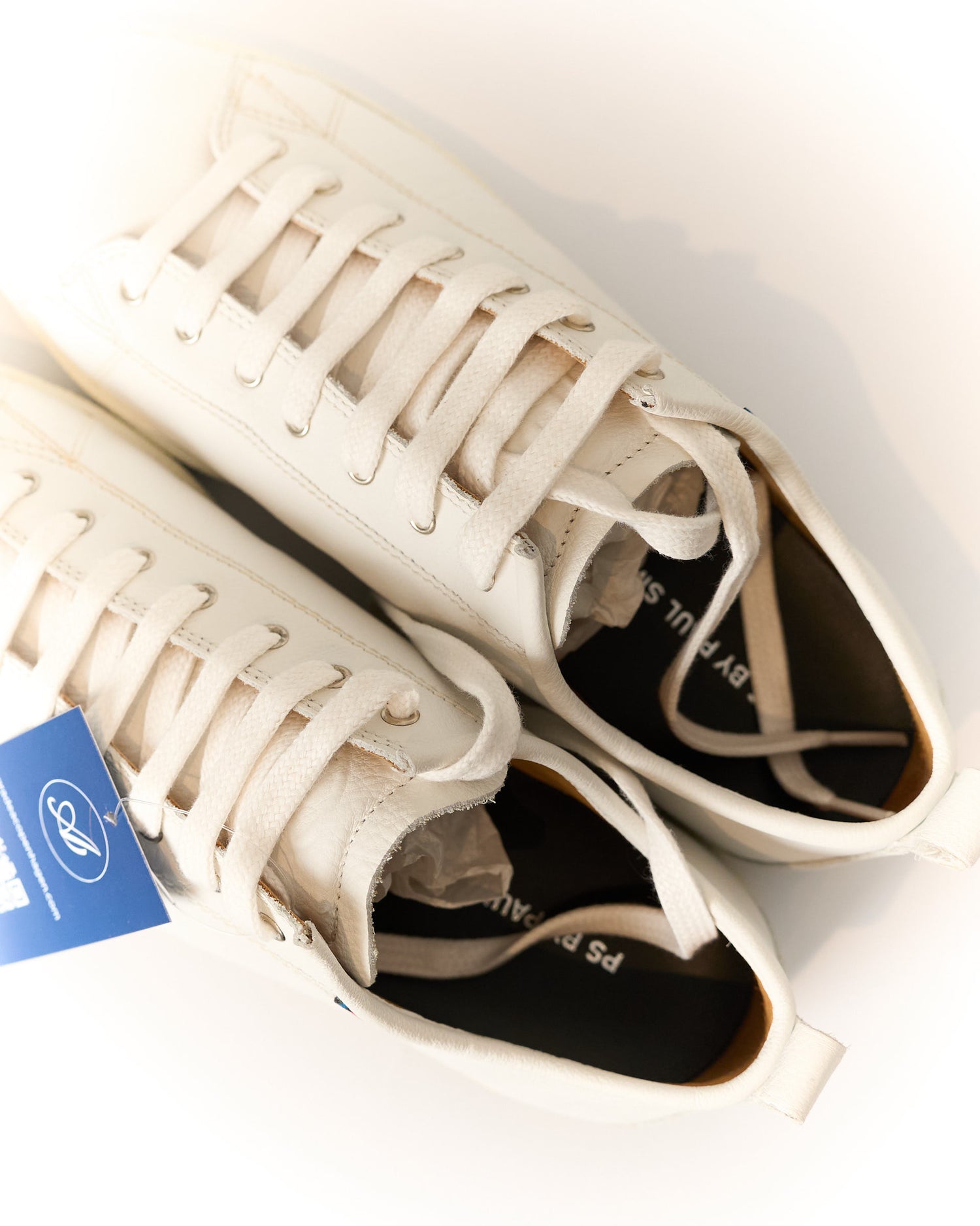 Paul Smith White Miyata Calf Leather Sneakers