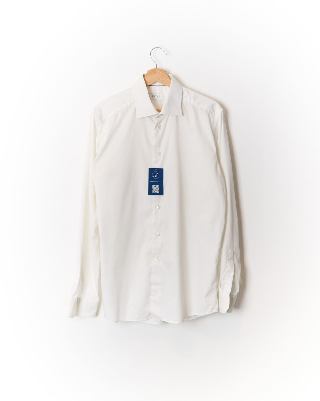 Eton White Slim Cotton Shirt