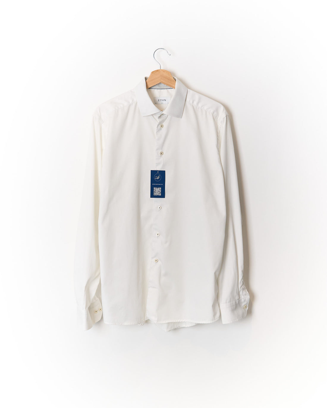 Eton White Slim Cotton Shirt
