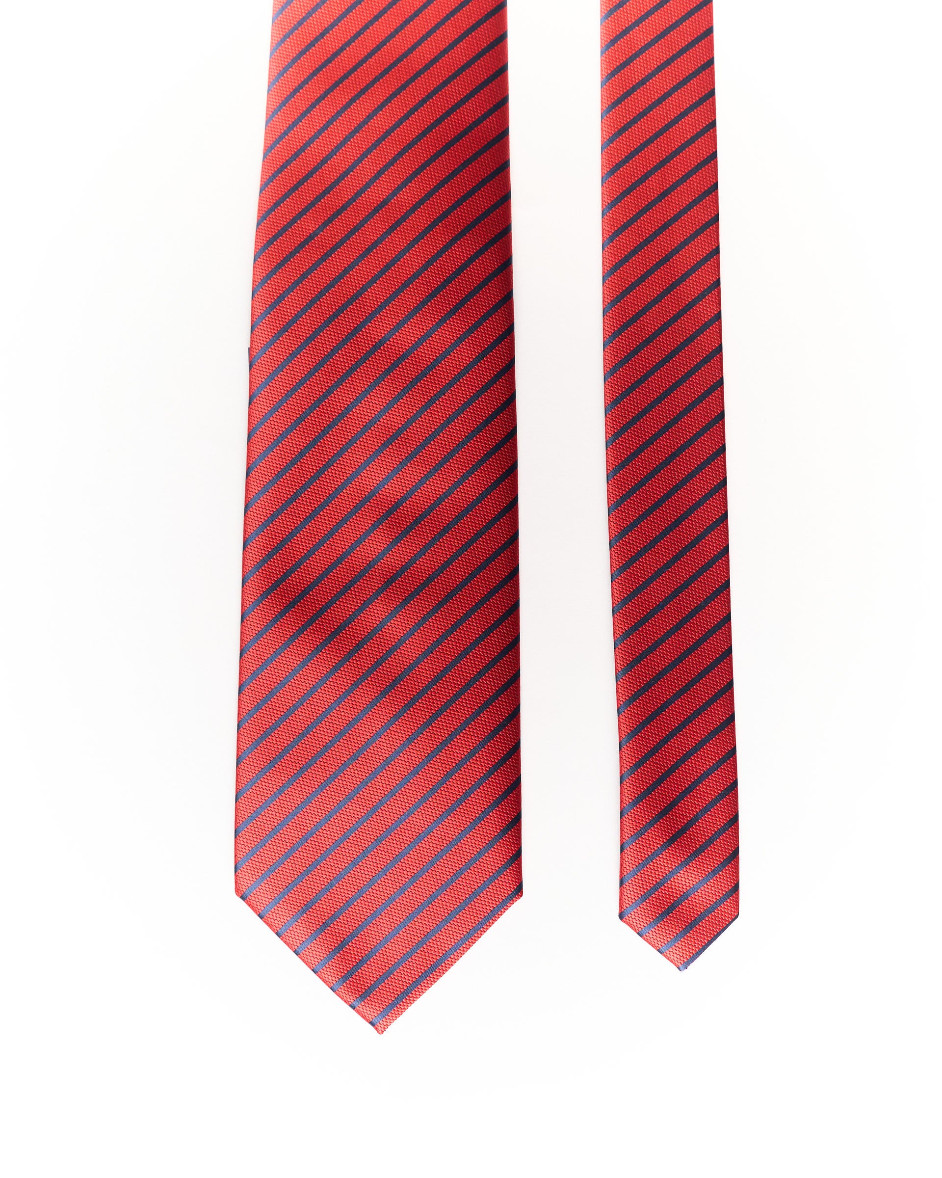 Raffaello Red and Navy Striped Tie