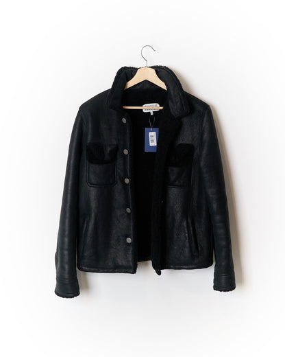 Maison Margiela Black Lamb Shearling Leather Jacket