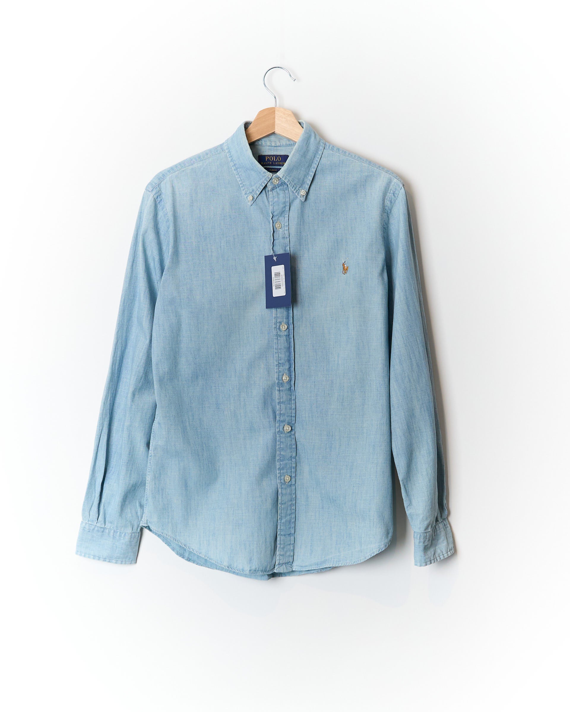 Ralph Lauren Denim Slim Fit Button Down Cotton Shirt