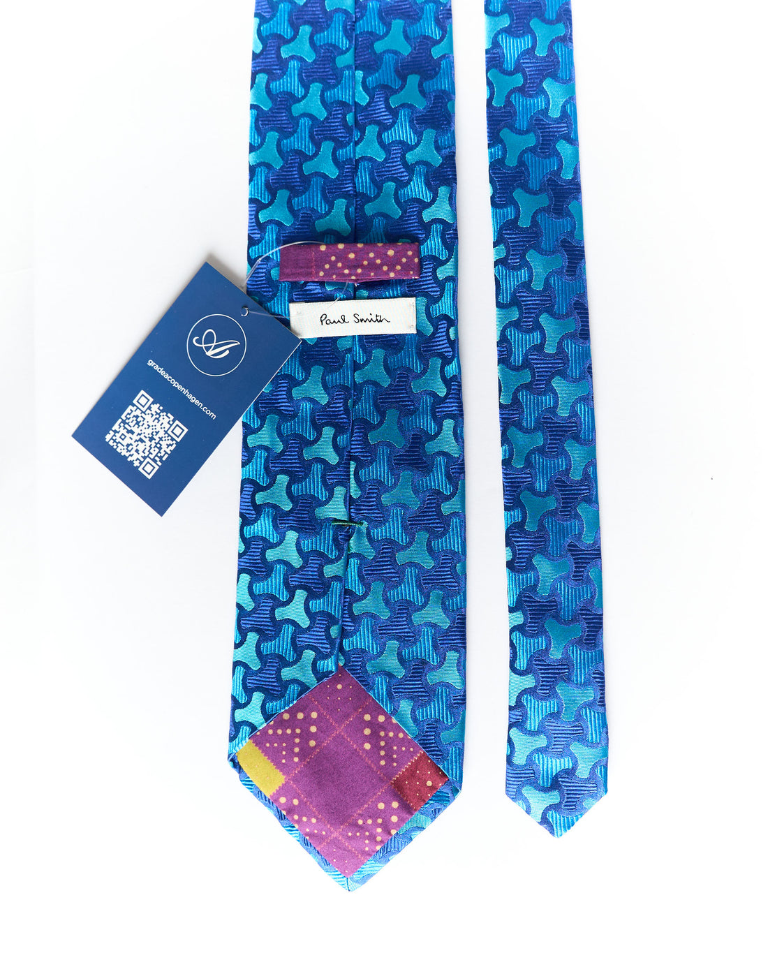 Paul Smith Dark Blue and Light Blue Silk Tie