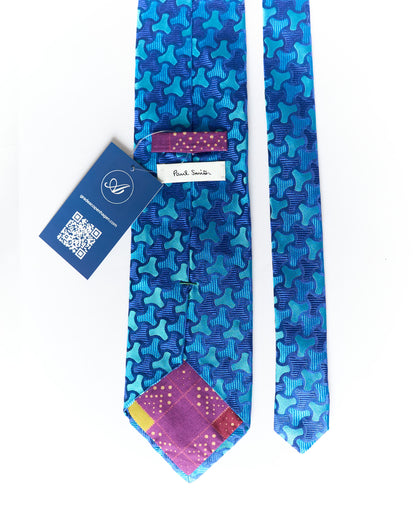 Paul Smith Dark Blue and Light Blue Silk Tie