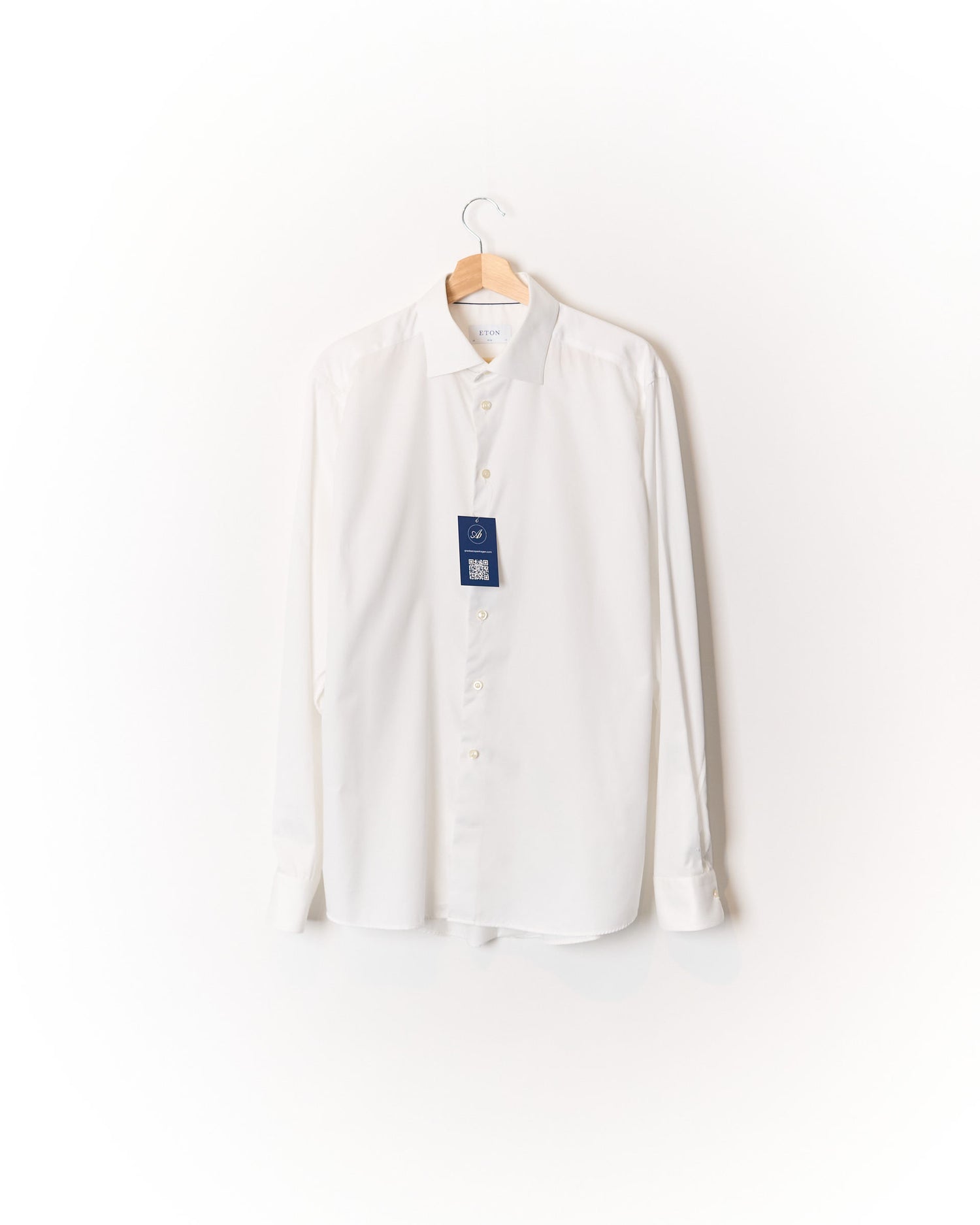 Eton White Slim Cotton Shirt