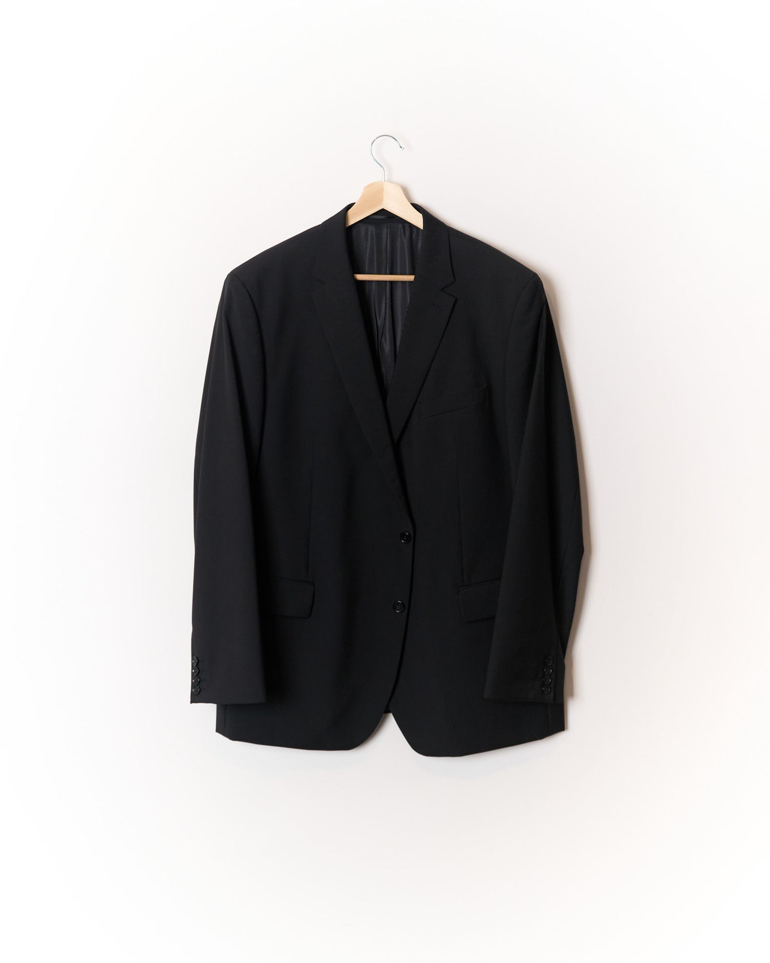 Pierre Cardin Black Formal Tailored Virgin Wool Blazer