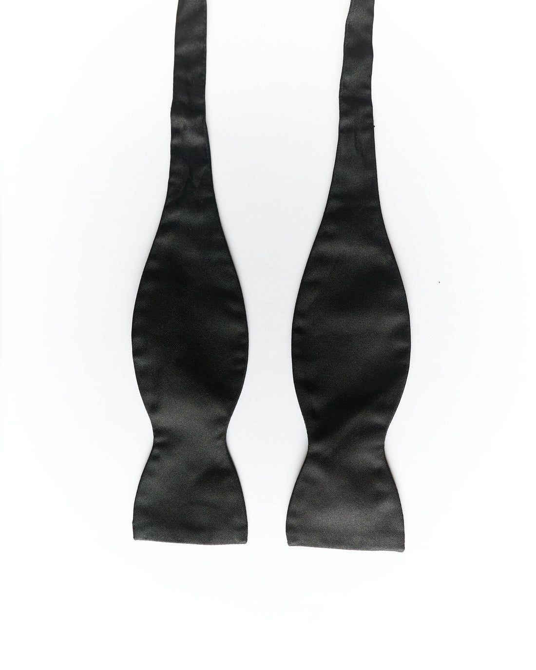 Ascot Black Self Tie Bow Tie